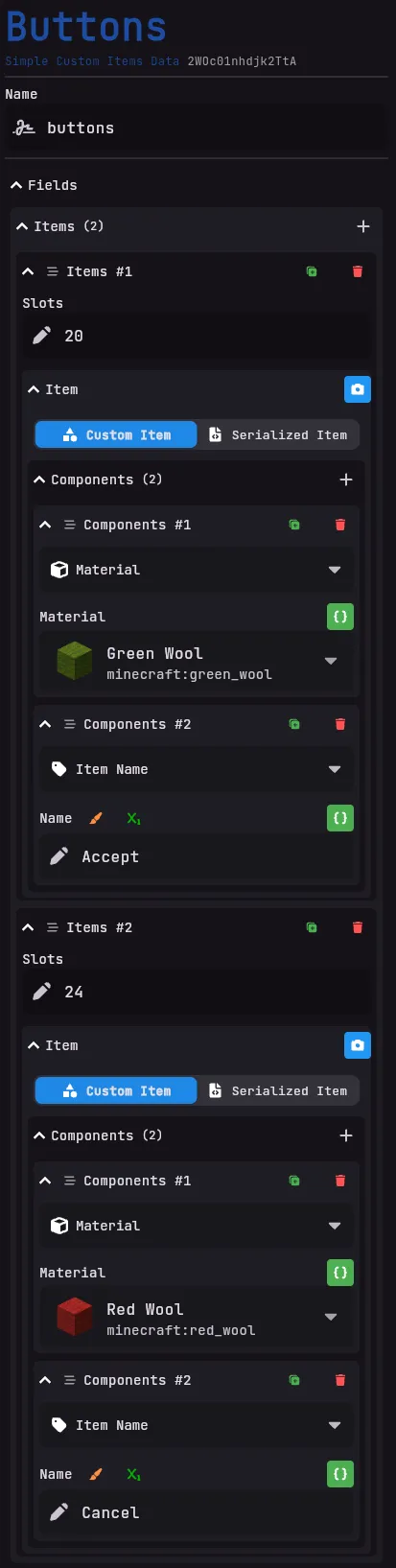 buttons