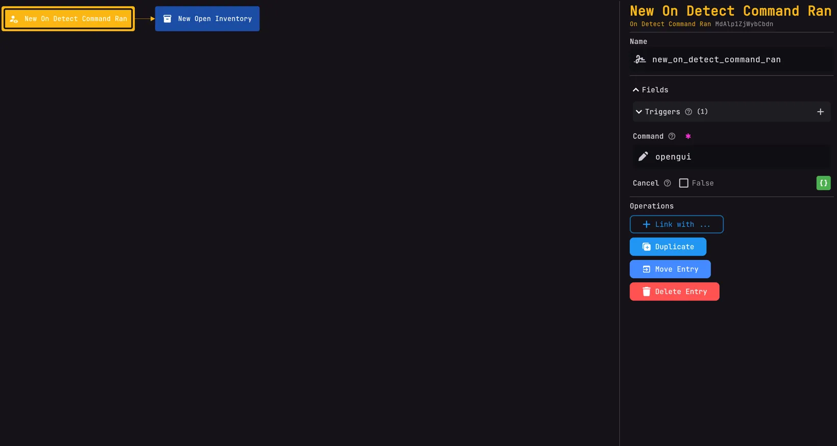 open-gui-command
